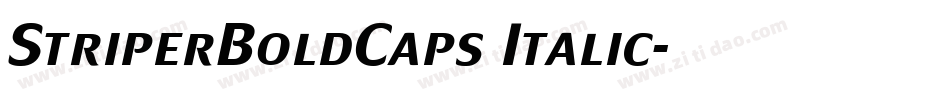 StriperBoldCaps Italic字体转换